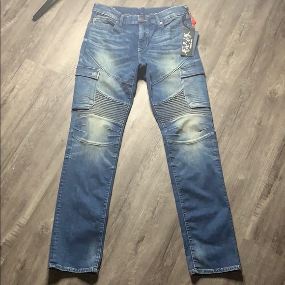 True religion stretch geno relaxed slim jeans